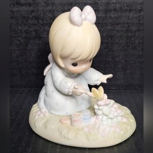 1988 Precious Moments Figurine God Bless You For Touching My Life #PM-881